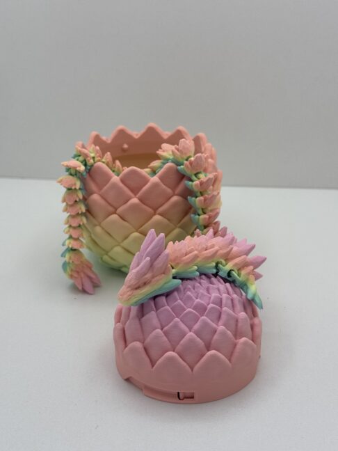 Crystal dragon with egg
